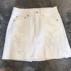 Distressed Jean Skirt | AEO